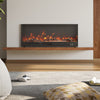 46'' Insert/ Wall Mount LED Fireplace Electric Inset Fire Media W/ Standing Feet