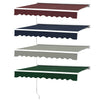 Manual Retractable Awning Canopy Window Balcony Doors Sun Shade Shelter Outdoor