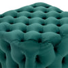 Large Velvet Fabric Tufted Pouf Stool Round/square Chesterfield Ottoman Footrest