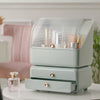 Extra Large Vanity Case Beauty Cosmetic Storage Box Makeup Holder w/ 2Drawers UK