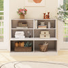 Modern 6-Cube Storage Organizer with 2 Anti-tipping Kits-White