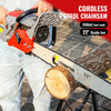 2.4KW 62cc Petrol Chainsaw Powerful 22" Bar Length 2-Stroke Wood Cutter Saw 2024