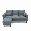 Luxury 3 Seater Corner Sofa Armchair Settee Couch with Footstool Living Room