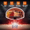 Wall Mounted Basketball Hoop Backboard Set Indoor Outdoor Basketball Rim 42cm