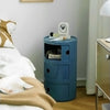 Cylinder 3 Drawers Bedroom Bedside Cabinet Storage Nightstand Side Table Blue