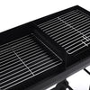 HALF OPEN DRUM BARREL STEEL BBQ CHARCOAL GARDEN BARBECUE BLACK ADJUSTABLE GRILL