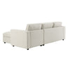 Dusk Soho Natural Linen Look Left Hand Storage Chaise Sofa RRP £859