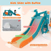 Toddler Slide and Swing Set Indoor Climber with Slide & Basketball Hoop