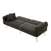 Sofa Bed Sleeper Fabric Love Seat Sofa Couch Sofa Settee for Living Room Grey