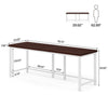 Tribesigns Double Desk, 200 cm Extra Long Computer Desk, Office Table