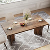 Farmhouse Dining Table for 4 to 6 People, 63-inch Rectangle Wooden Kitchen Table
