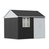 10ft x 8ft Metal Garden Shed Outdoor Bike Tool Storage House Dual Doors Lock UK