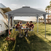 Outdoor Easy Setup Gazebo 395 x 395 cm Pop up Canopy Tent-Grey