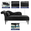 Chaise Lounge Elegant Colourful Velvet Reader's Bedroom Lounge Sofa w/ Wood Legs