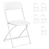 6 Pcs Folding Chair Foldable Computer Party Meeting Room Home Office Chair White