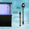 Fish Tank Aquarium Cabinet Black 300L 65 Gal LED White Gravel + Ornaments