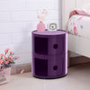 Round Storage Unit Bathroom Cabinet Chest Cupboard Side Table Vintage Postbox UK