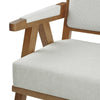 Dusk Matilda Natural Stripe Linen & Solid Wood Accent Chair RRP £179