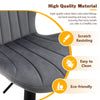 2x 360° Swivel Bar Stools Velvet Gas Lift Chairs Kitchen Pub Chair
