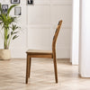 Lynton 2x Dark Walnut Effect Solid Wood Dining Chairs