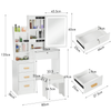 Dressing Table With Drawers Mirror Stool Set Makeup Desk Vanity Table Fytvldrlkj