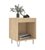Bedside Table Cabinet Sonoma Oak Storage Chest Bedroom Furniture 40x35x50 cm NEW