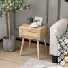 Wooden Bedside Table Cabinet w/ Drawer Nightstand Furniture Storage Side Table