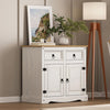 Corona Sideboard White 2 Door 2 Drawer Cupboard Mexican Solid Pine
