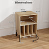 Record Player Stand Turntable Stand Vinyl Record Holder w/Charging Station