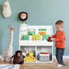 Kids Bookshelf Toy Storage Cabinet Organizer-White