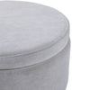 Storage Ottoman Toy Box Chair Seat Foot Stool Footrest Round Pouffe Coffee Table