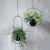 Metal Hanging Planter Basket Wall Ceiling Plant Flower Pot Holder Office Decor