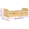 CIADAZ Day Bed with 5 Drawers IRUN 90x200 Solid Wood Pine, Bedroom A1M7