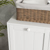 Tilt-out Laundry Storage Cabinet for Bathroom with 2 Hampers