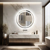 LUVODI Round LED Bathroom Mirror Wall Mounted Backlit Anti-Fog Makeup MirrorIP44