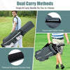 Golf Cart Bag Lightweight 14-Way Golf Club Bag w/cooler pocket and rain hood