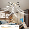 Dimmable Ceiling Fan with LED Light Adjustable Wind Speed Remote Control Bedroom