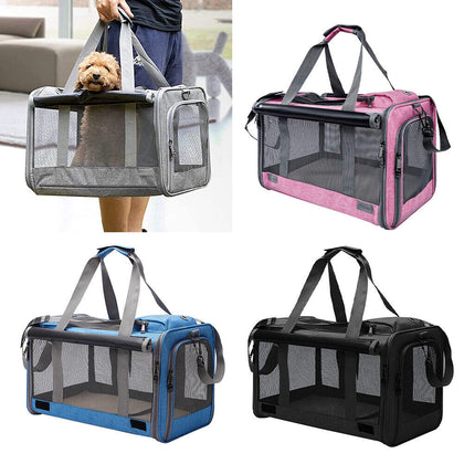 Large Pet Carrier Bag Handbag Portable Dog Cat Puppy Kitty Travel Cage Carry Bag