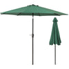2.7M Round Garden Parasol Sun Shade Patio Hanging Umbrella with Crank Tilt Base