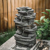 Garden Water Feature Outdoor LED Fountain Waterfall Electric Fountain Waterfall