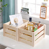 Wooden Storage Crates Container Decorative Slatted Crate Wood Box Display Boxes