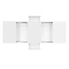 Coffee Table with Hidden Storage and 2 Drawers High Gloss White for Living Room