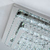 Modern LED Chandelier Light FlushMount Crystal Ceiling Light Living Bedroom Lamp