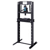 Black 12-Ton Adjustable Steel Hydraulic Work Shop Press Garage Presses Manual UK