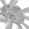 LED Ceiling Fan Light Dimmable Living Room Chandelier Lamp With Remote Control