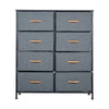 Panana Storage Dresser Organizer Unit,Chest of Drawers with 8 Fabric Bins