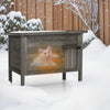 Outdoor Insulated Cat House w/All-Round Insulated Styfoam-Black