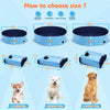 Large Dog Puppy Pool Pet Bath Swimming Paddling Portable Foldable Bathing Pool