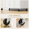 Rolling Kitchen Island Cart Trolley Unit Countertop Storage Cabinet Drawers Rack