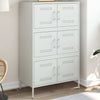 Highboard White 68x39x113 Steel C8U5